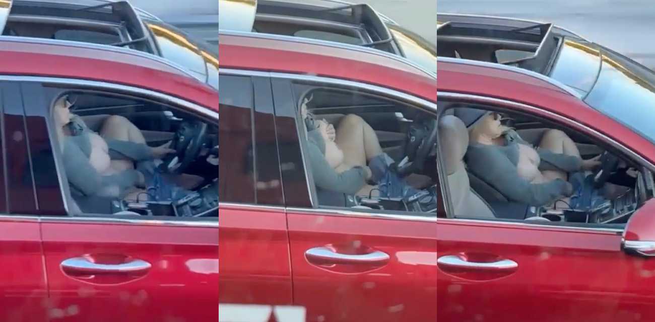 疯传CLS女一边开车一边和男人视频扣逼自慰 公路狂飙超爽 遭隔壁车主偷拍摆上网！