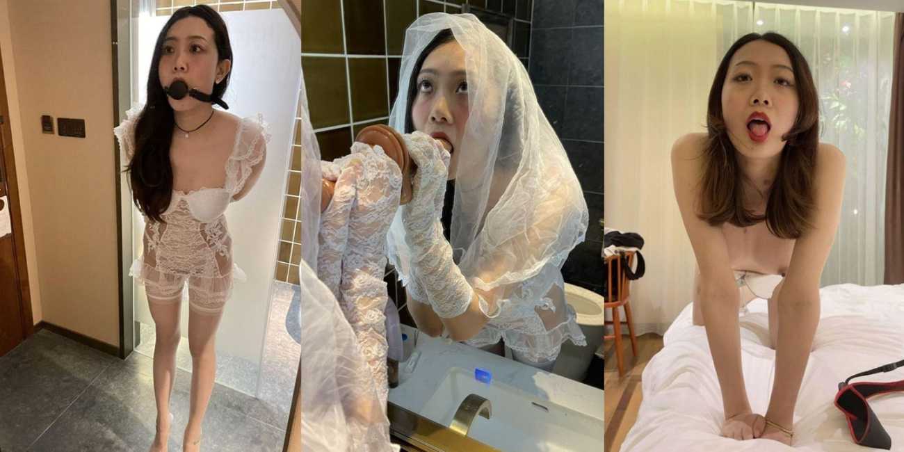 推特大神调教少妇私拍泄密流出 戴口球穿婚纱挨爆操 口水止不住的流！