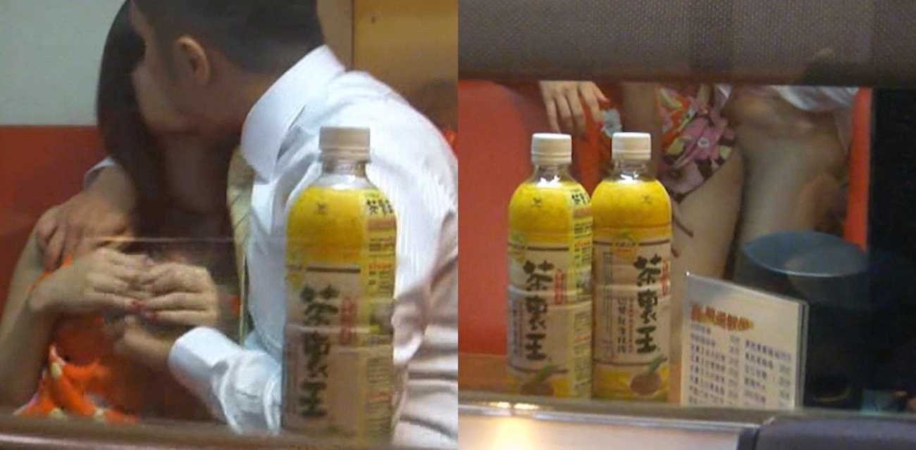 台湾电竞网咖小包厢 情侣在里面偷偷打野战 被男子好友偷拍 半天插不进去真替他着急！