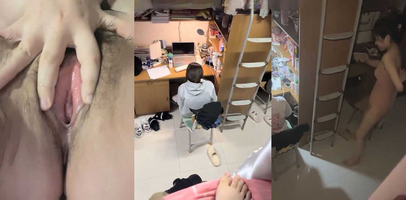 反差母狗女生宿舍一边跟男友裸聊自慰 一边偷拍自己宿友给男友助兴  真够骚的！