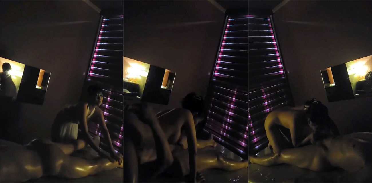 SPA推油按摩院超顶巨乳身材的按摩师 当技师推门而入的那一刻 就知道今天的砖白搬了！