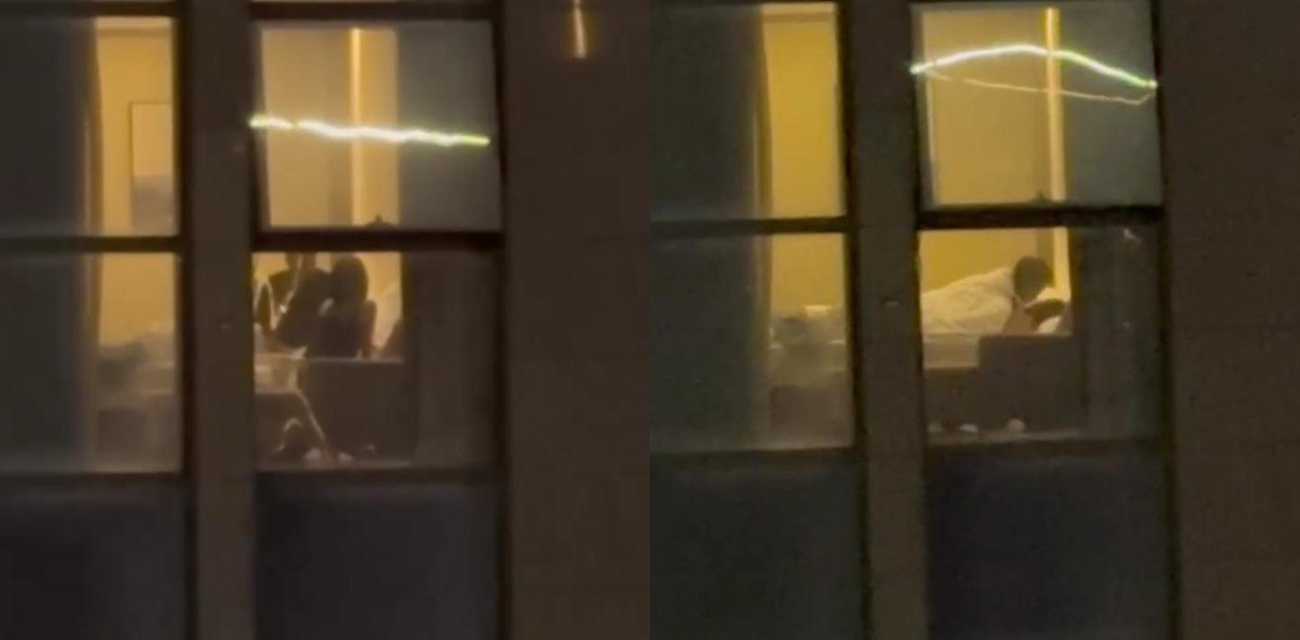 偷拍酒店做爱不拉窗帘被对面现场直播 谈好价格脱光衣服就是干 拍完才发现居然开着闪光灯！