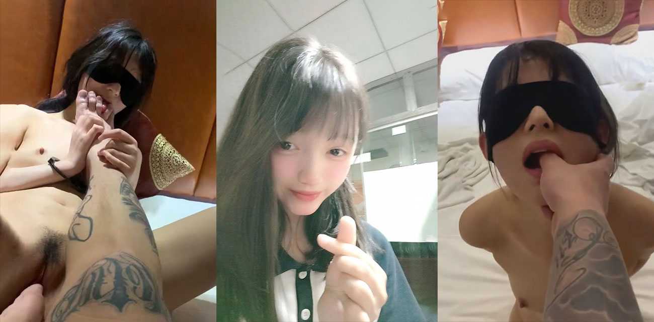 云南昭通可爱清纯美少女 吴珺珊 被校外纹身黄毛调教成母狗  舔脚被男友用脚指头插逼！