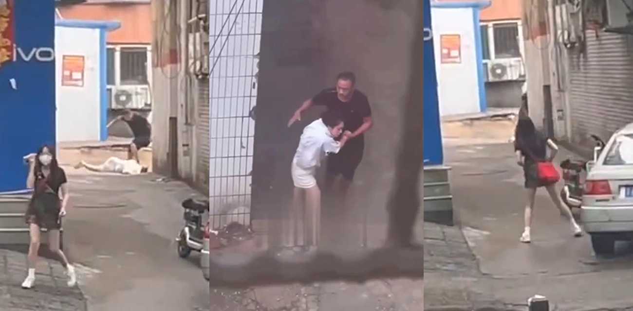 山西吕梁一男子 抡起砖头暴揍一女子 长腿少女发现后果断报警 这是多大仇啊打成这样