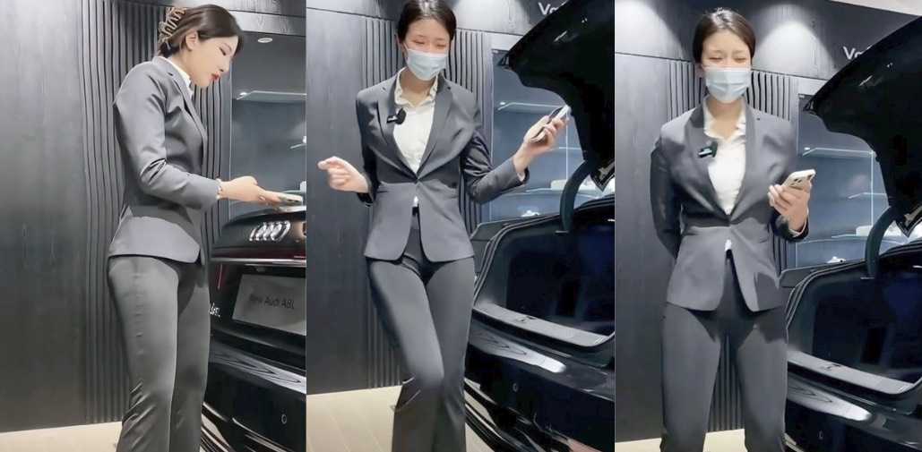 主打一个顾客至上！河北奥迪销冠为冲业绩给客户口交献操 把逼让客户操烂享高潮！