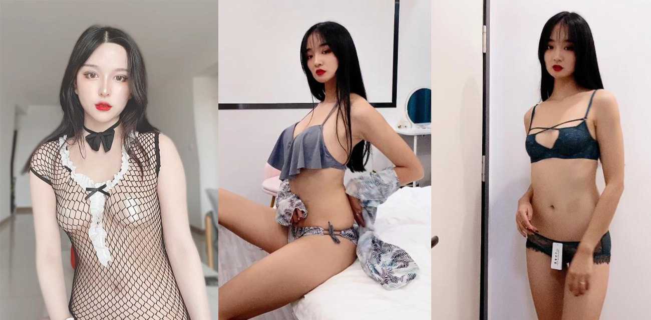 高颜女大学生兼职淘宝内衣模特 情趣内衣自拍流出 腰细腿长露脸露点勾魂摄魄！