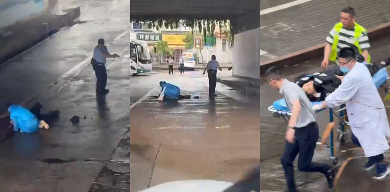 浙江台州临海古城附近 枪击案现场视频流出！出租车司机惨死孩子重伤 现场状况十分惨烈！
