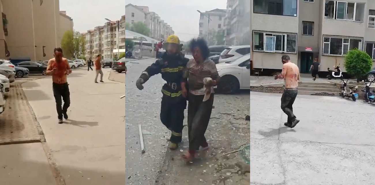 山西太原丰景佳园小区 发生严重的爆炸事故 造成17人受伤 完整版现场视频曝光 大爷大妈血肉模糊 堪比灾难片！