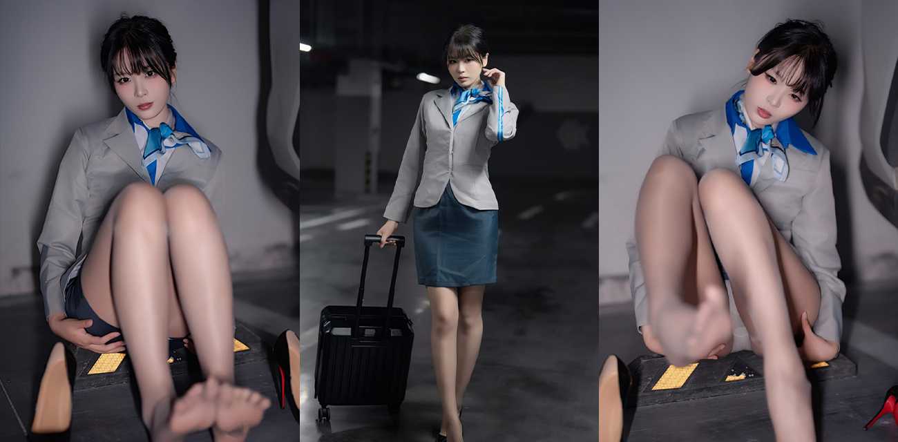 新晋国模女神 轩萧学姐 最新写真视图车库里的空姐 极品身材空姐制服 模拟足交极限诱惑！