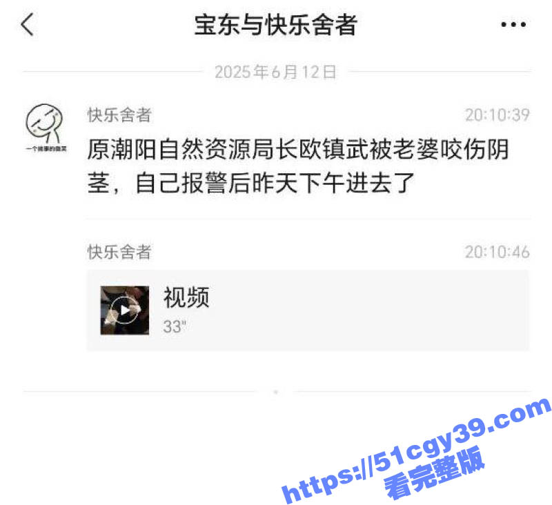 汕头潮阳区自然局局长欧镇武在KTV寻欢被老婆咬伤鸡巴 3