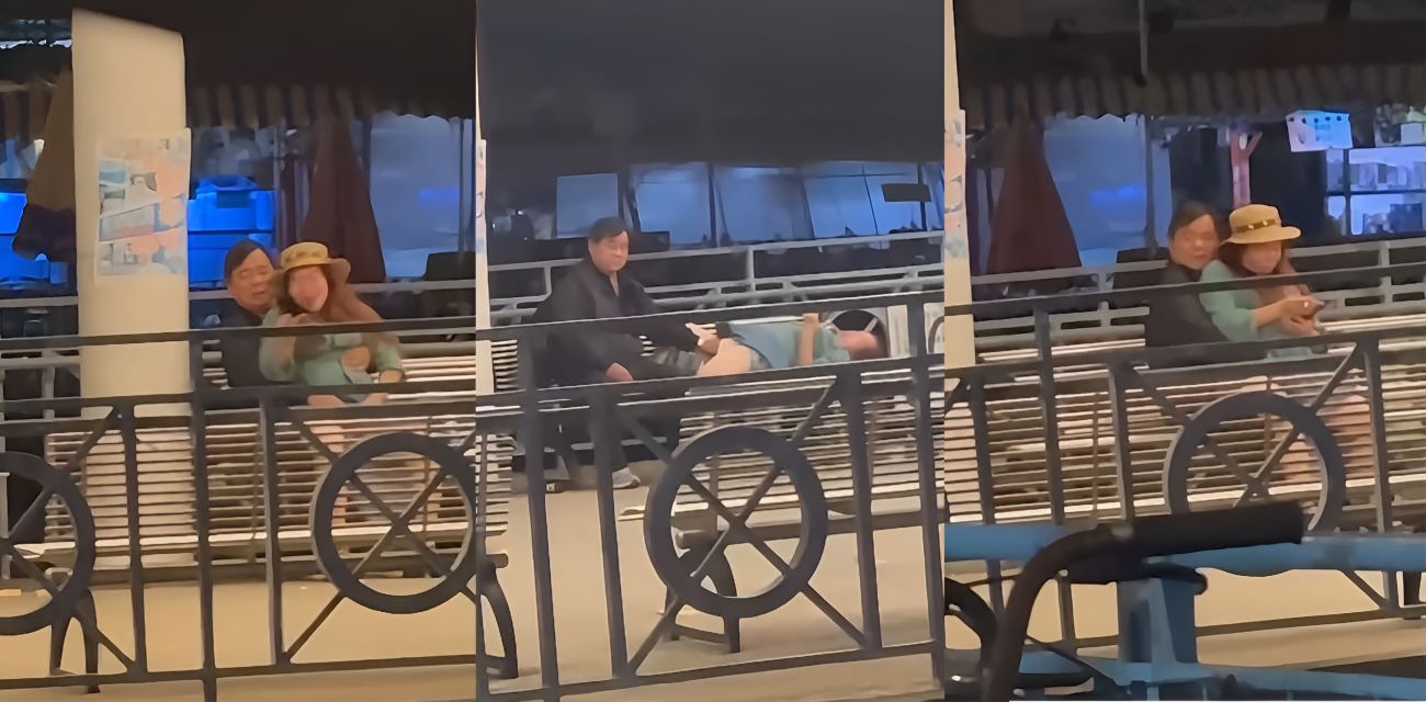 香港长洲码头六旬老人活春宫被捕 宝刀未老船上动作猛烈 脱裤狂干不怕围观 吃瓜群众闪光灯狂拍！