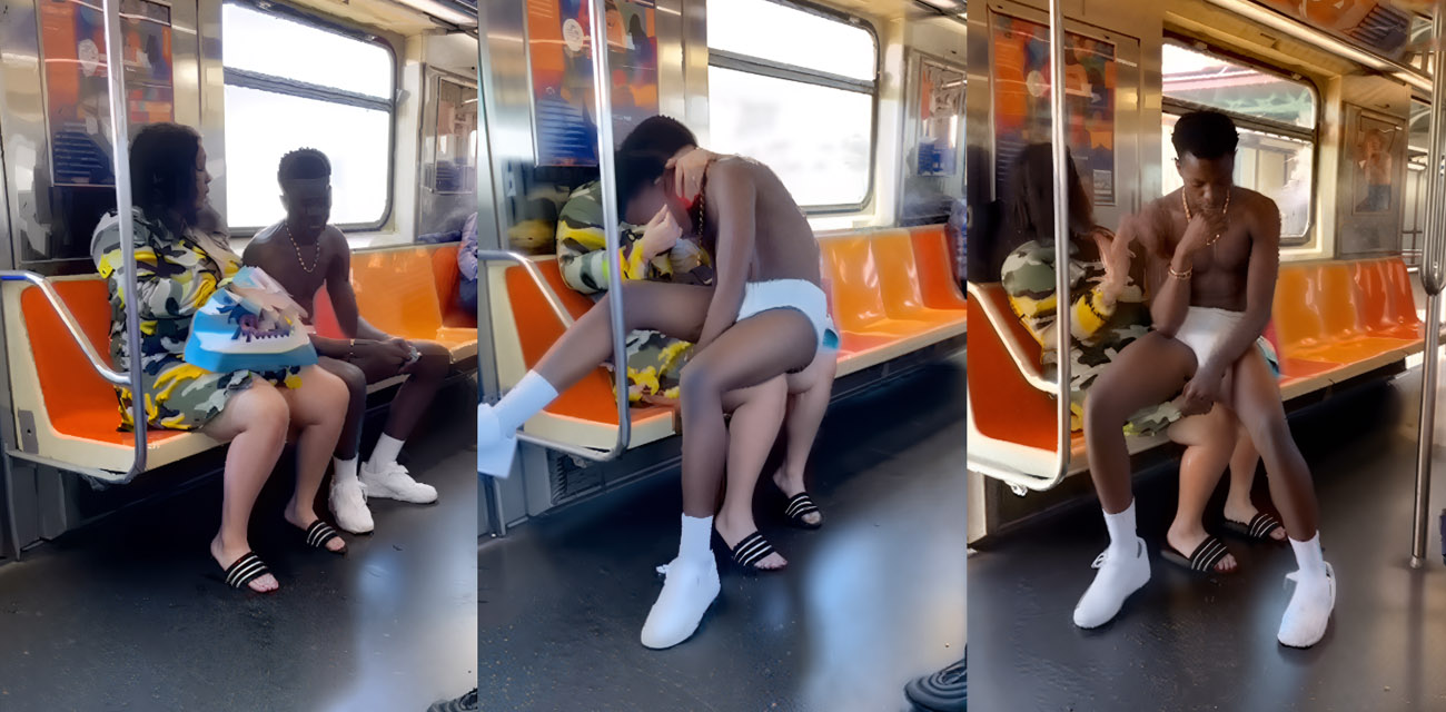 地铁猎奇！黑人巨乳母亲当众给20岁儿子吸吮奶头喂奶 乘客目瞪口呆与其争吵 黑妈宝太过逆天！