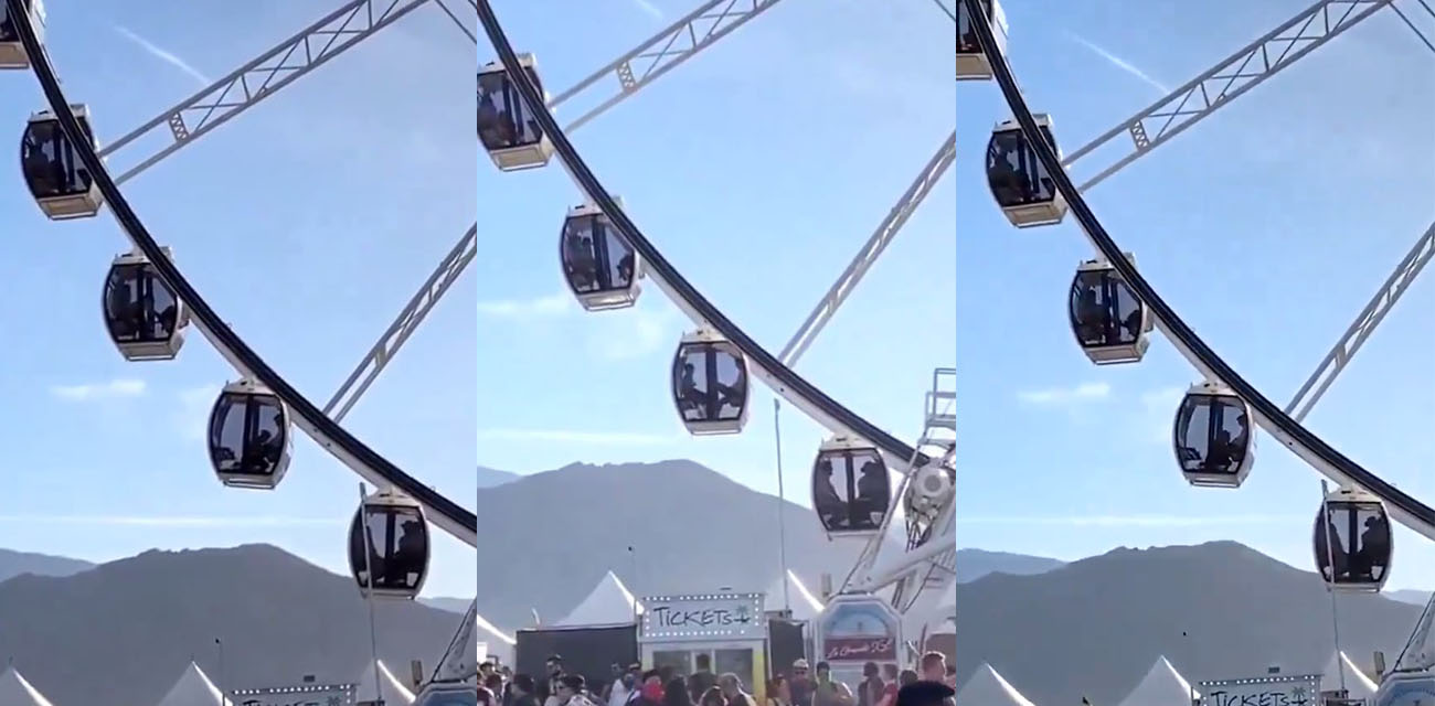 摩天轮刚启动就开吃！饥渴洋妞当众跪舔大鸡巴 舱内上演活春宫 生怕别人看不到 太敢玩了！