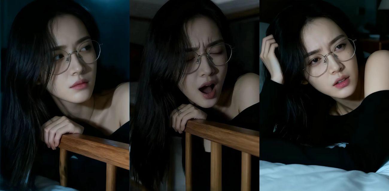 抖音爆火图 酷狗张嘴女孩 仅一个表情就让无数网友为之疯狂 眼镜御姐高潮快感中展示淫靡骚脸！