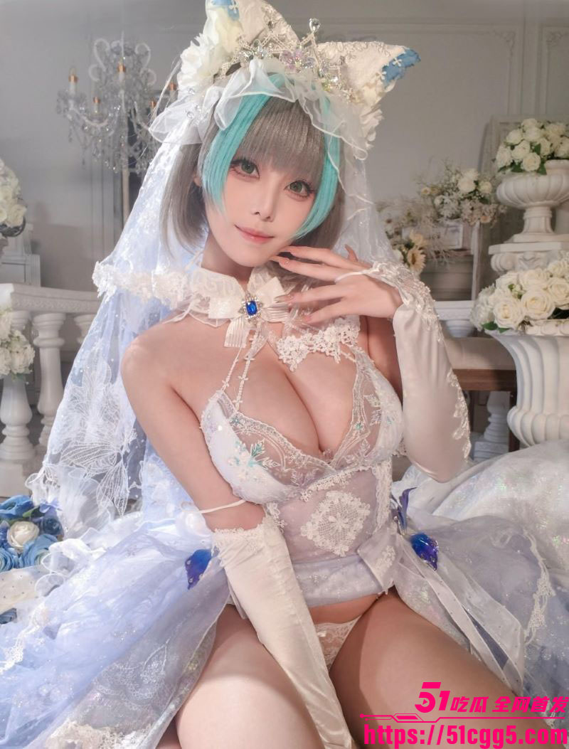 网红福利姬蜜汁猫裘新作柴郡花嫁 2