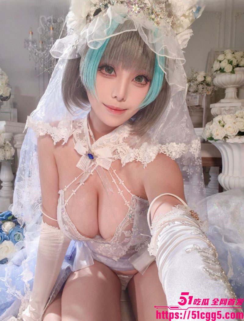 网红福利姬蜜汁猫裘新作柴郡花嫁 3