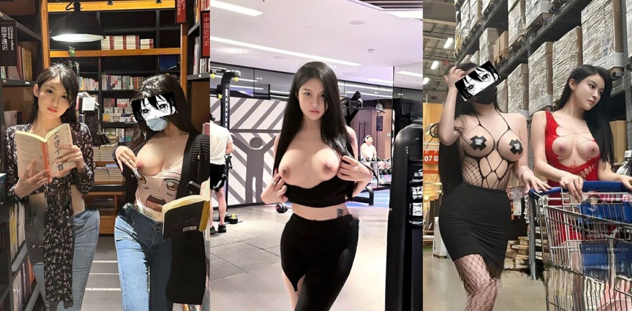 推特反差骚母狗 黑纱女 渔网黑丝制服携手闺蜜露出勾引 完美身材简直行走的荷尔蒙！