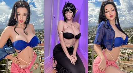 歐美大奶CoserHidoriRose新作來襲 Cosplay碧藍航線和金主騎乘性愛，騷的不得了! A片